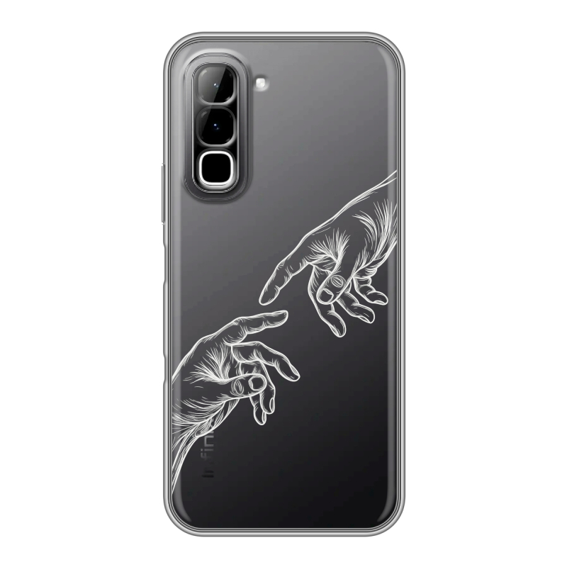Силиконовый чехол на Infinix Hot 70 с принтом Сотворение мира Силиконовый чехол на Infinix Hot 70 с принтом Сотворение мира
