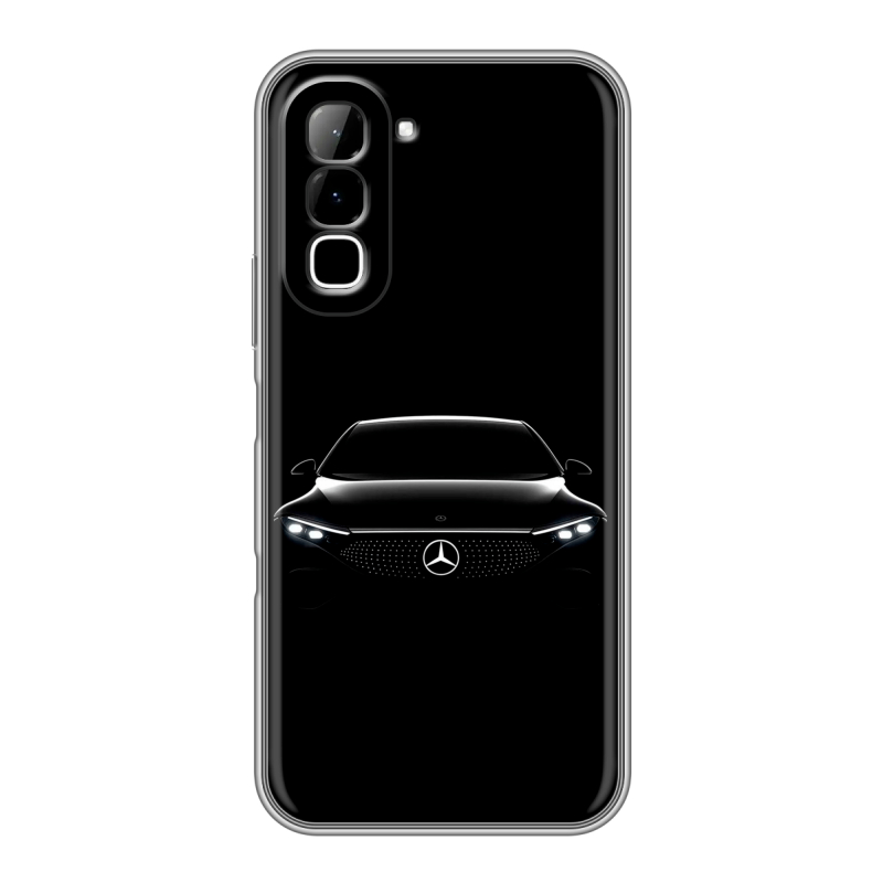 Силиконовый чехол на Infinix Hot 70 с принтом Mercedes Мерседес Силиконовый чехол на Infinix Hot 70 с принтом Mercedes Мерседес