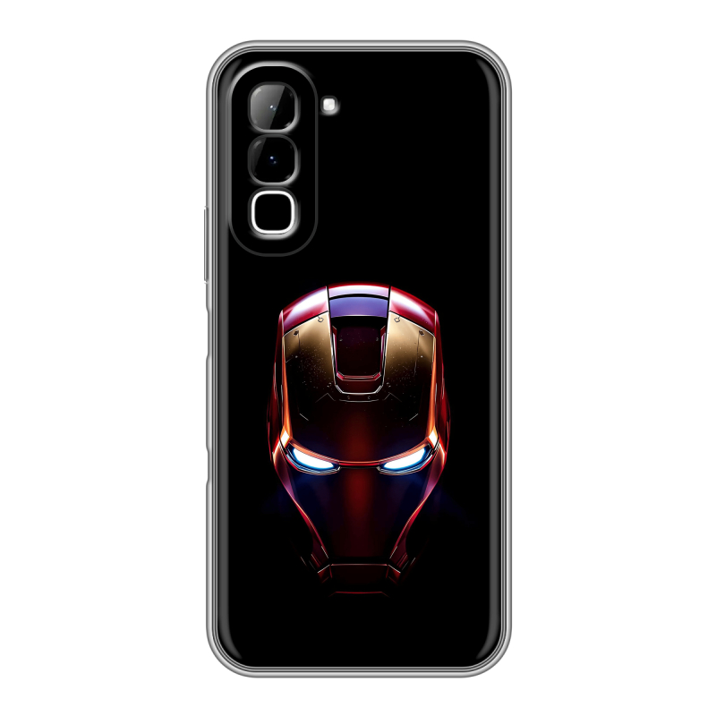 Силиконовый чехол на Infinix Hot 70 с принтом IronMan Железный человек Силиконовый чехол на Infinix Hot 70 с принтом IronMan Железный человек