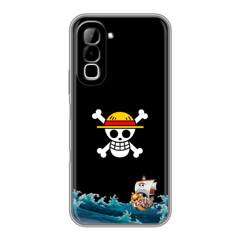 Силиконовый чехол на Infinix Hot 70 с принтом One Piece Ван Пис Силиконовый чехол на Infinix Hot 70 с принтом One Piece Ван Пис
