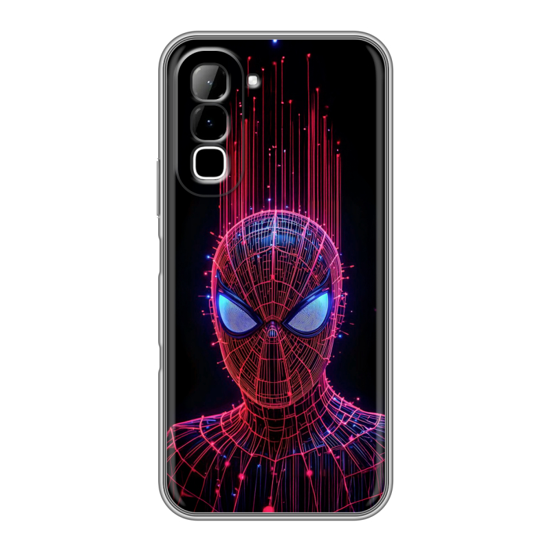 Силиконовый чехол на Infinix Hot 70 с принтом Spiderman Человек паук Силиконовый чехол на Infinix Hot 70 с принтом Spiderman Человек паук