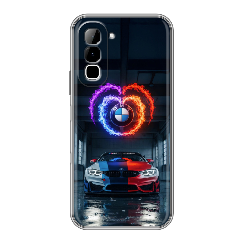 Силиконовый чехол на Infinix Hot 70 с принтом BMW БМВ Силиконовый чехол на Infinix Hot 70 с принтом BMW БМВ