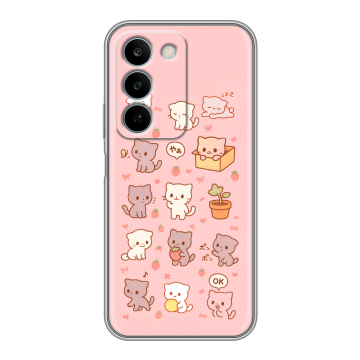 Силиконовый чехол на Realme C83 с принтом Hello Kitty Хелоу Кити