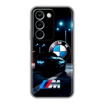 Силиконовый чехол на Realme C83 с принтом БМВ BMW Силиконовый чехол на Realme C83 с принтом БМВ BMW