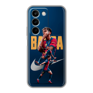 Силиконовый чехол на Realme C83 с принтом Барселона Barca Yamal 