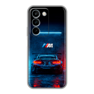 Силиконовый чехол на Realme C83 с принтом BMW БМВ