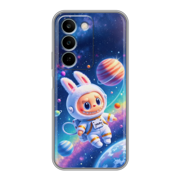Силиконовый чехол на Realme C83 с принтом Labubu Лабубу