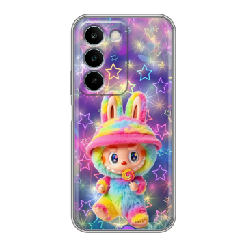 Силиконовый чехол на Realme C83 с принтом Labubu Лабубу