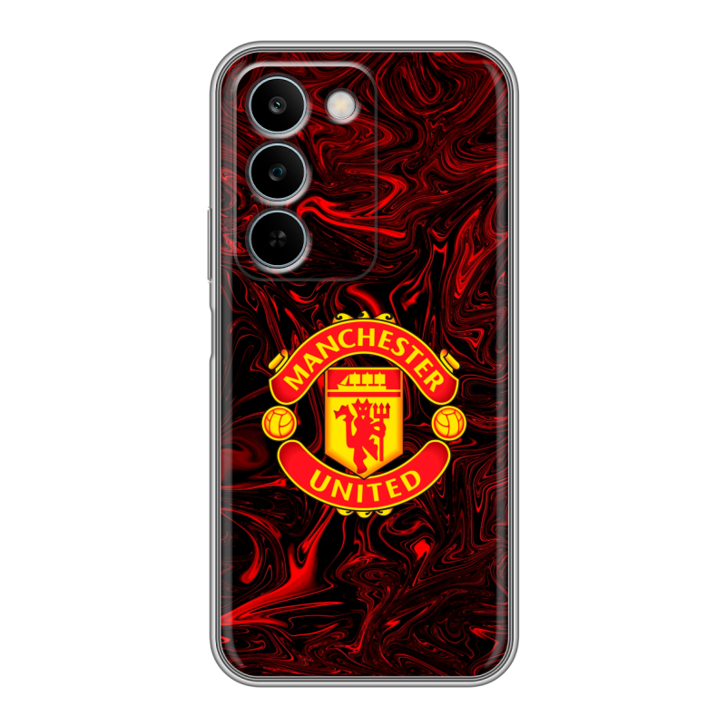 Силиконовый чехол на Realme C83 с принтом Manchester United Силиконовый чехол на Realme C83 с принтом Manchester United