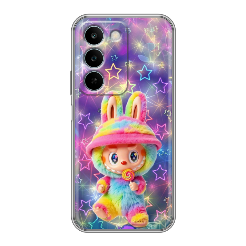 Силиконовый чехол на Realme C83 с принтом Labubu Лабубу Силиконовый чехол на Realme C83 с принтом Labubu Лабубу