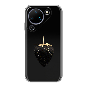 Силиконовый чехол на Huawei Pura 90 с принтом Черная клубника Силиконовый чехол на Huawei Pura 90 с принтом Черная клубника