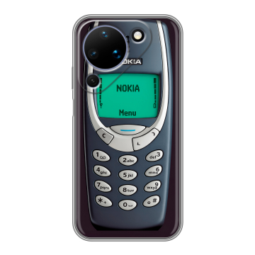 Силиконовый чехол на Huawei Pura 90 с принтом Старый телефон Силиконовый чехол на Huawei Pura 90 с принтом Старый телефон