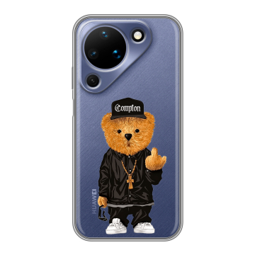 Силиконовый чехол на Huawei Pura 90 с принтом Мишка