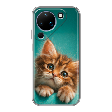 Силиконовый чехол на Huawei Pura 90 с принтом котенок