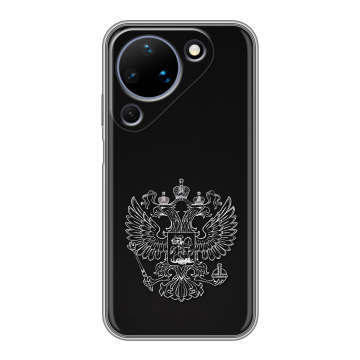 Силиконовый чехол на Huawei Pura 90 с принтом Герб России