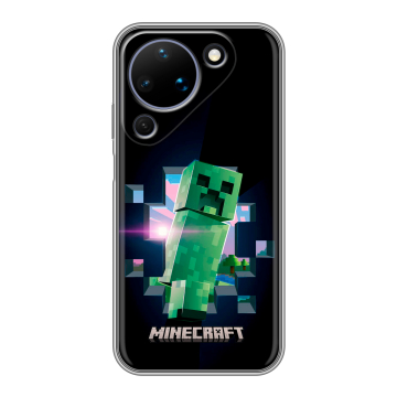 Силиконовый чехол на Huawei Pura 90 с принтом Майнкрафт Minecraft