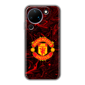 Силиконовый чехол на Huawei Pura 90 с принтом Manchester United