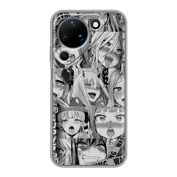 Силиконовый чехол на Huawei Pura 90 с принтом Ahegao Ахегао Аниме