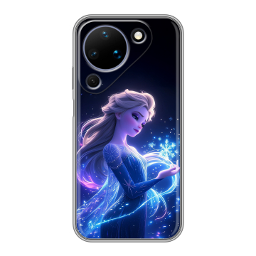 Силиконовый чехол на Huawei Pura 90 с принтом Холодное сердце Frozen