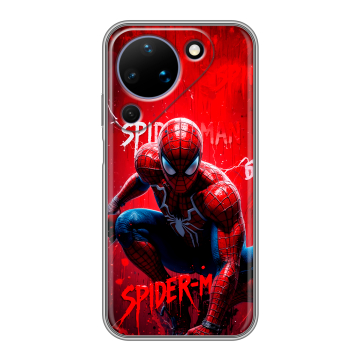 Силиконовый чехол на Huawei Pura 90 с принтом Spiderman Человек паук Силиконовый чехол на Huawei Pura 90 с принтом Spiderman Человек паук