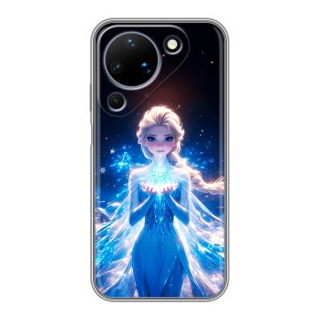 Силиконовый чехол на Huawei Pura 90 с принтом Холодное сердце Frozen