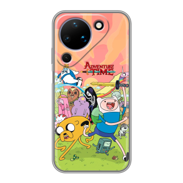 Силиконовый чехол на Huawei Pura 90 с принтом Adventure time Время приключений