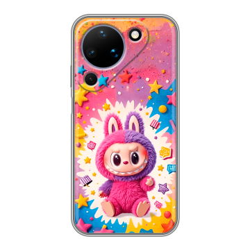 Силиконовый чехол на Huawei Pura 90 с принтом Labubu Лабубу