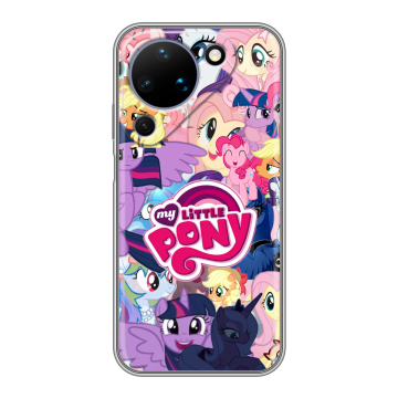 Силиконовый чехол на Huawei Pura 90 с принтом My little pony Дружба чудо