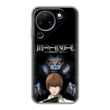 Силиконовый чехол на Huawei Pura 90 с принтом Death note Тетрадь смерти