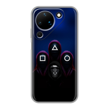 Силиконовый чехол на Huawei Pura 90 с принтом Игра Кальмара