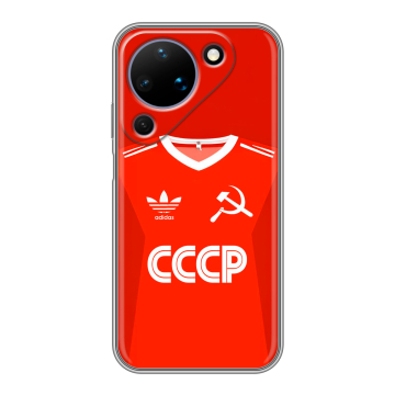 Силиконовый чехол на Huawei Pura 90 с принтом Флаг Герб СССР