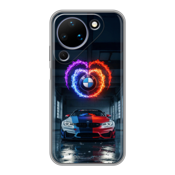 Силиконовый чехол на Huawei Pura 90 с принтом BMW БМВ