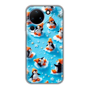 Силиконовый чехол на Huawei Pura 90 с принтом Новый год