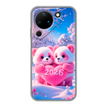 Силиконовый чехол на Huawei Pura 90 с принтом Новый год