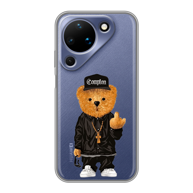 Силиконовый чехол на Huawei Pura 90 с принтом Мишка Силиконовый чехол на Huawei Pura 90 с принтом Мишка