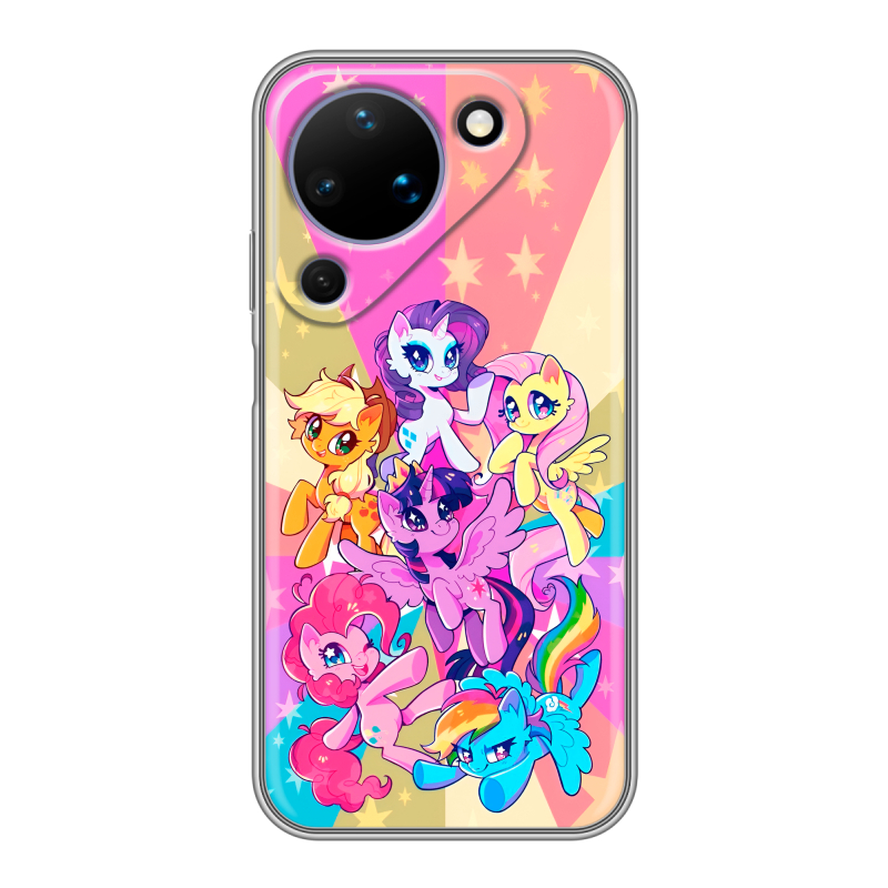 Силиконовый чехол на Huawei Pura 90 с принтом My little pony Дружба чудо Силиконовый чехол на Huawei Pura 90 с принтом My little pony Дружба чудо