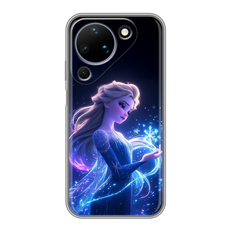 Силиконовый чехол на Huawei Pura 90 с принтом Холодное сердце Frozen Силиконовый чехол на Huawei Pura 90 с принтом Холодное сердце Frozen