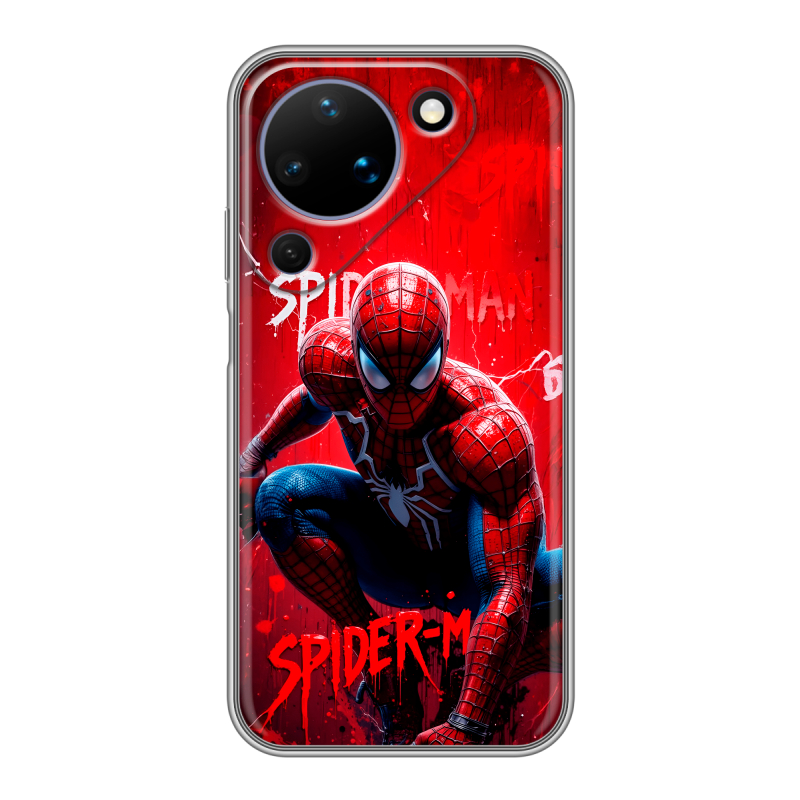 Силиконовый чехол на Huawei Pura 90 с принтом Spiderman Человек паук Силиконовый чехол на Huawei Pura 90 с принтом Spiderman Человек паук