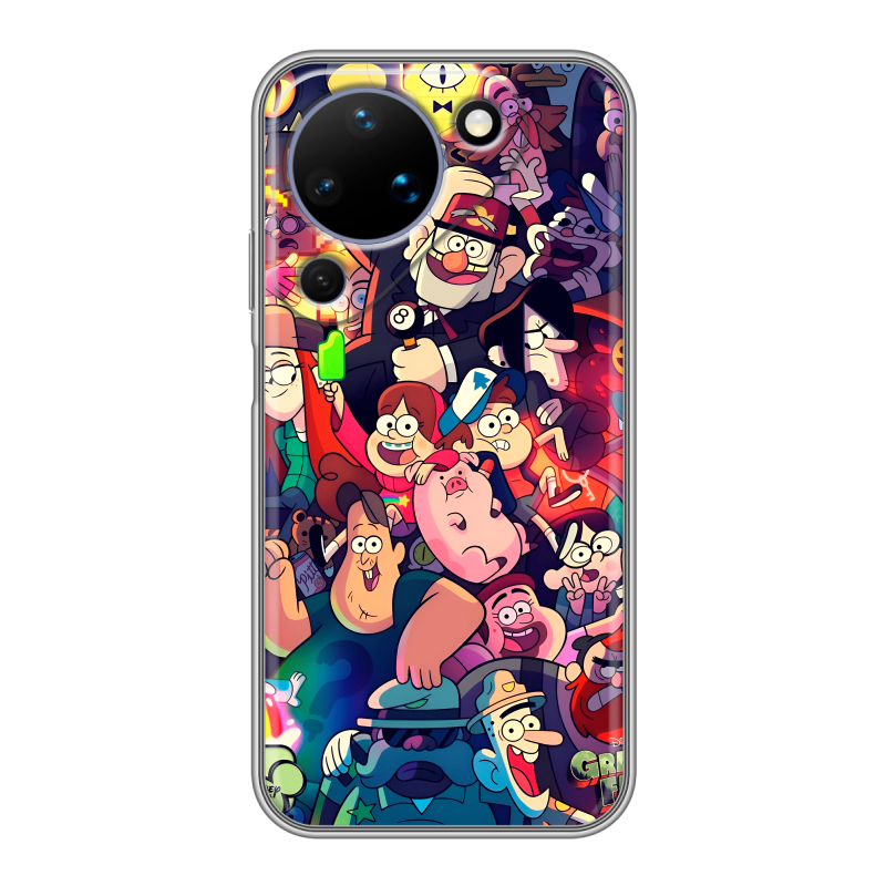 Силиконовый чехол на Huawei Pura 90 с принтом Gravity Falls Гравити Фолз Силиконовый чехол на Huawei Pura 90 с принтом Gravity Falls Гравити Фолз