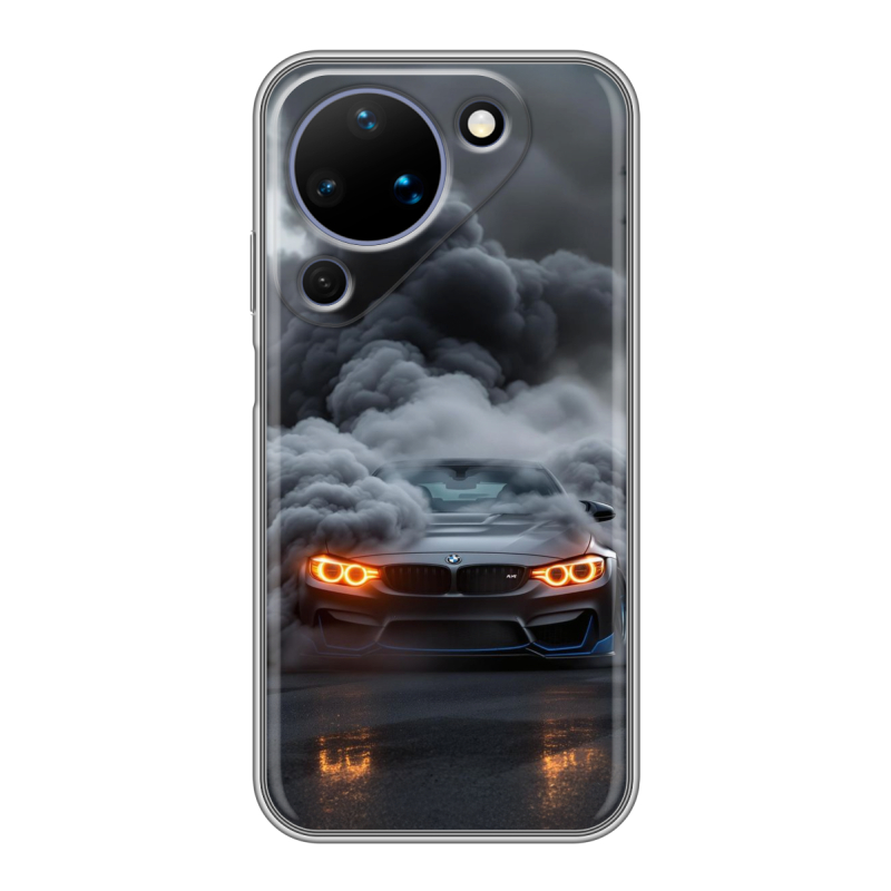 Силиконовый чехол на Huawei Pura 90 с принтом BMW БМВ Силиконовый чехол на Huawei Pura 90 с принтом BMW БМВ