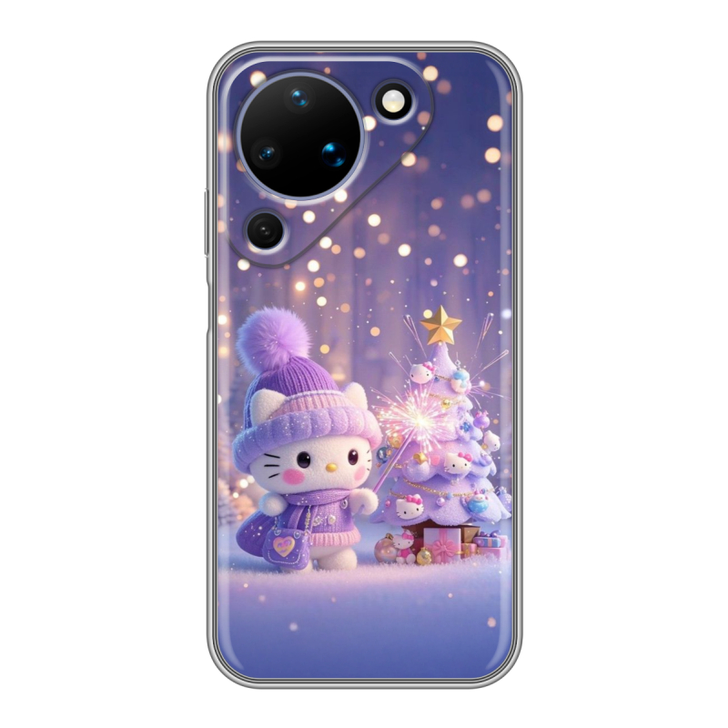 Силиконовый чехол на Huawei Pura 90 с принтом Новый год Силиконовый чехол на Huawei Pura 90 с принтом Новый год
