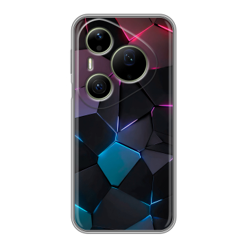 Силиконовый чехол на Huawei Pura 90 Pro Max с принтом Геометрия неона Силиконовый чехол на Huawei Pura 90 Pro Max с принтом Геометрия неона