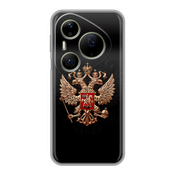 Силиконовый чехол на Huawei Pura 90 Pro Max с принтом Герб России Силиконовый чехол на Huawei Pura 90 Pro Max с принтом Герб России