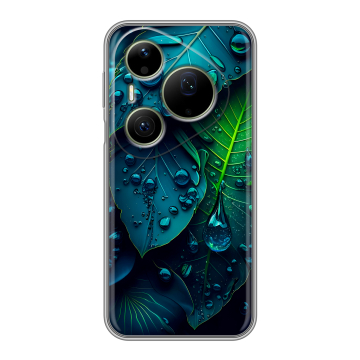 Силиконовый чехол на Huawei Pura 90 Pro Max с принтом Листья Силиконовый чехол на Huawei Pura 90 Pro Max с принтом Листья
