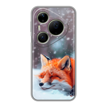 Силиконовый чехол на Huawei Pura 90 Pro Max с принтом лиса
