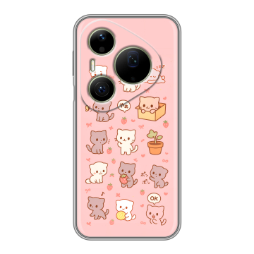 Силиконовый чехол на Huawei Pura 90 Pro Max с принтом Hello Kitty Хелоу Кити