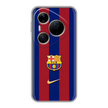 Силиконовый чехол на Huawei Pura 90 Pro Max с принтом Барселона Barcelona