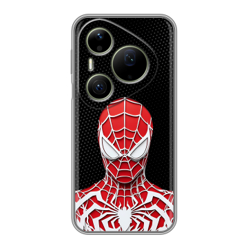 Силиконовый чехол на Huawei Pura 90 Pro Max с принтом человек паук spiderman