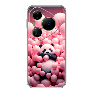 Силиконовый чехол на Huawei Pura 90 Pro Max с принтом Панда