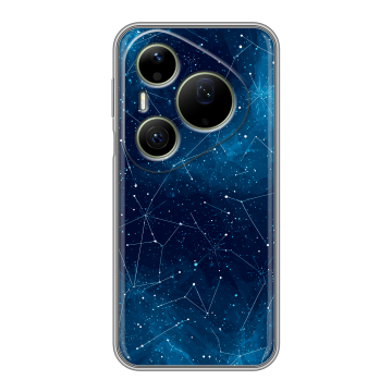 Силиконовый чехол на Huawei Pura 90 Pro Max с принтом Космос звезды